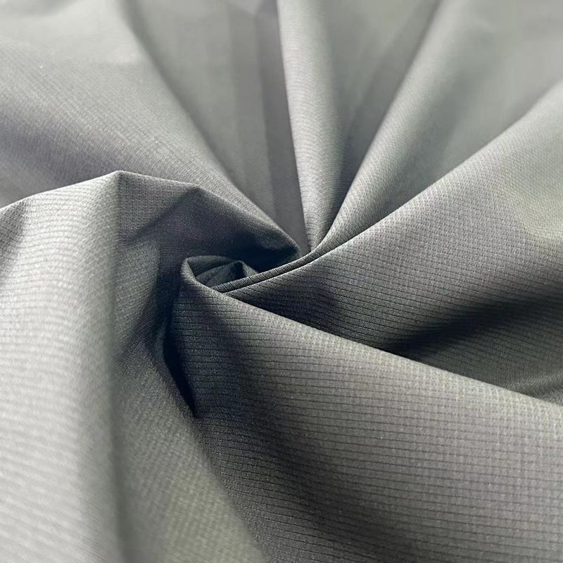 100% polyester à étirement bas rayé Jacquard texturé Tissu pour veste Pantalon vêtements de sport