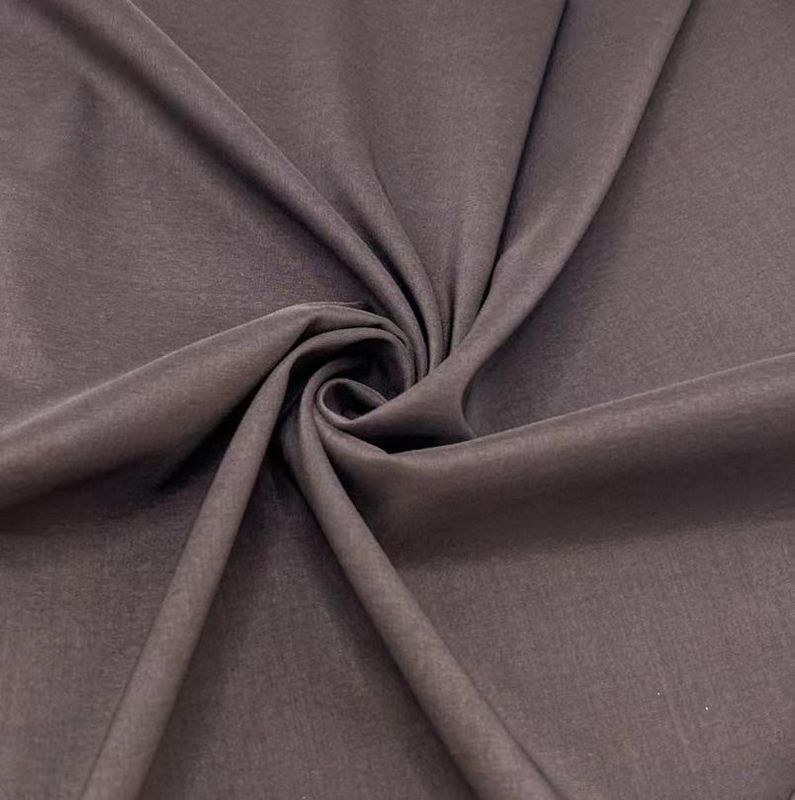 Tissus en polyester tricoté en élastane en tissus simples recyclés 170D*170D+40D Pour les vêtements