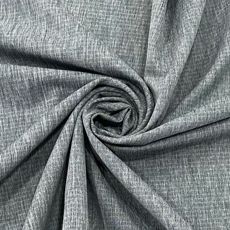 Tissu de polyester cationic à double tissage à bande horizontale à quatre voies