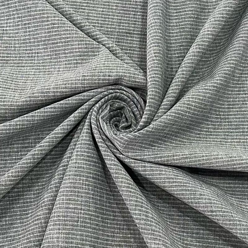 Tissu de polyester cationic à double tissage à bande horizontale à quatre voies
