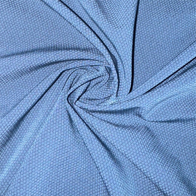 polyester recyclé haut de gamme à double fil en tissu en diamants 75D+40D*75D+40D 145GSM