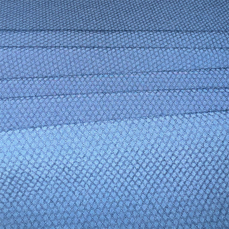 polyester recyclé haut de gamme à double fil en tissu en diamants 75D+40D*75D+40D 145GSM