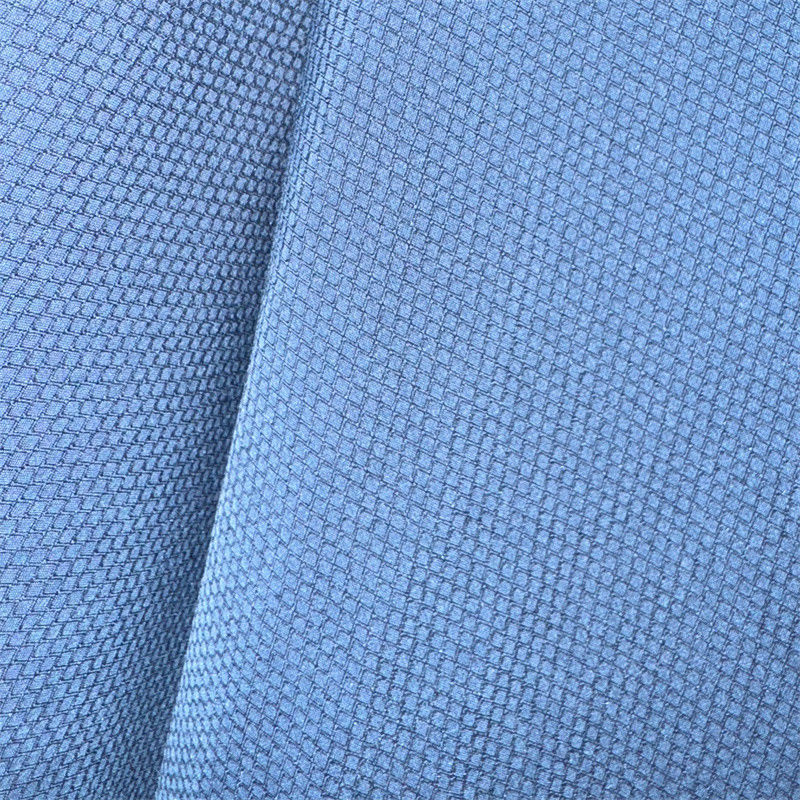 polyester recyclé haut de gamme à double fil en tissu en diamants 75D+40D*75D+40D 145GSM