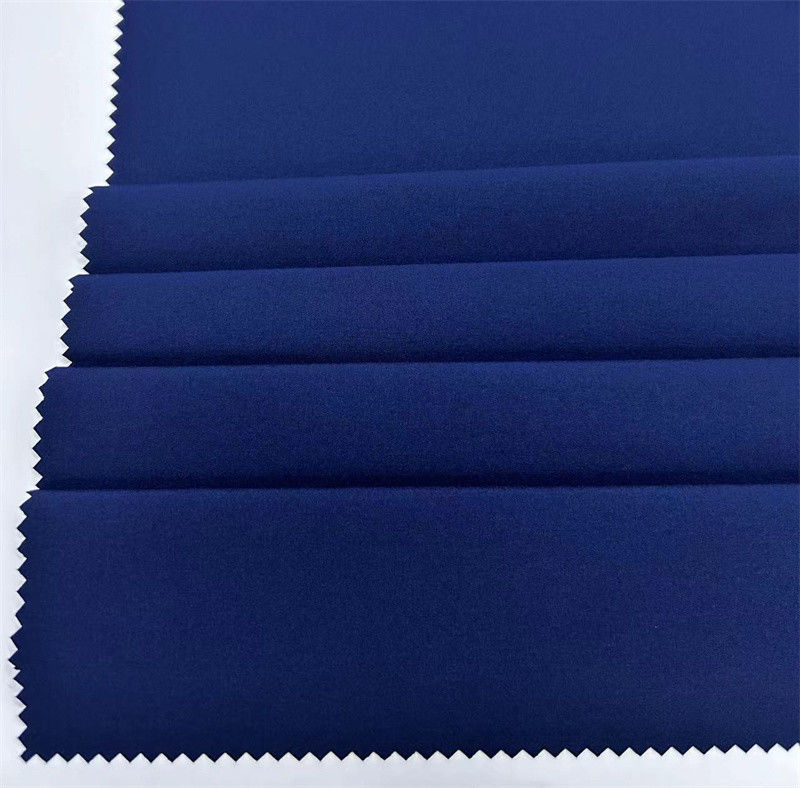 Tissus recyclés à quatre voies 75D+40D*150D+40D 94% Polyester recyclé 6% Spandex 166GSM