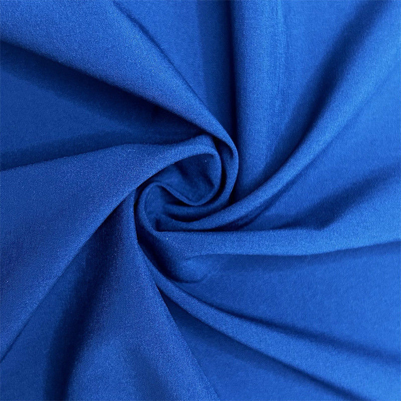 Tissus recyclés à quatre voies 75D+40D*150D+40D 94% Polyester recyclé 6% Spandex 166GSM