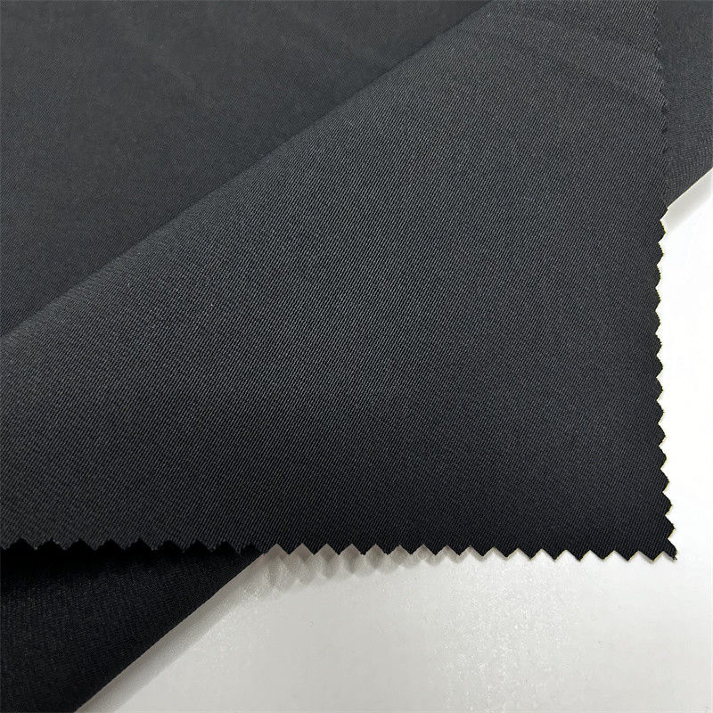Mélange de coton de soie fraîche T800 Twist 100% Tissu de polyester recyclé Pour les vestes Les manteaux Les pantalons Les pantalons
