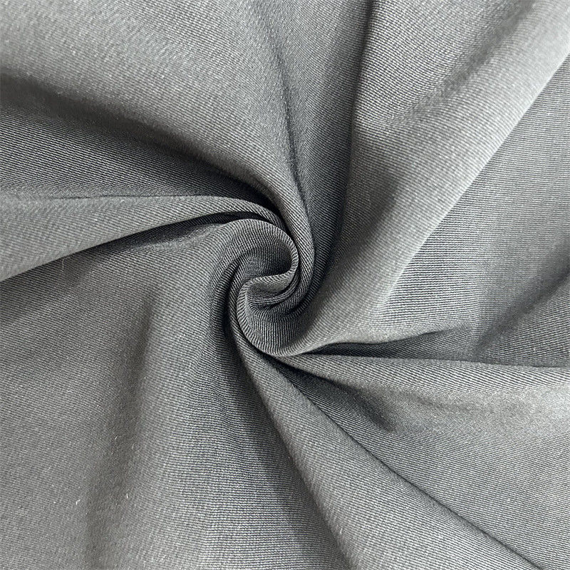 Mélange de coton de soie fraîche T800 Twist 100% Tissu de polyester recyclé Pour les vestes Les manteaux Les pantalons Les pantalons