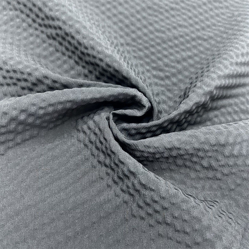 Polyester T400 bande verticale Pearl Dot 75D Cation+75DT400*75D bande verticale effet de bulles convexes