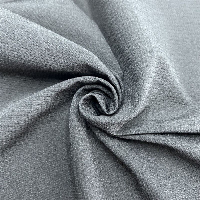 Tissu de montagne à carreaux en nylon semi-brillant Texte élastique épaisse pour vêtements de plein air
