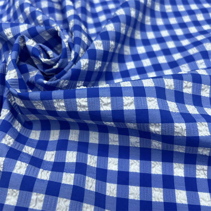 Réseau de bulles de nylon polyester 75D+70D+40D*75D+70D+40D Petites bulles soulevées sur la surface du tissu