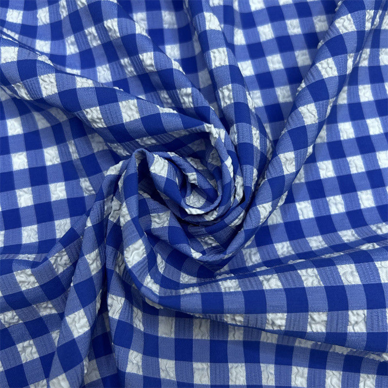 Réseau de bulles de nylon polyester 75D+70D+40D*75D+70D+40D Petites bulles soulevées sur la surface du tissu
