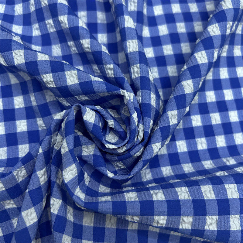 Réseau de bulles de nylon polyester 75D+70D+40D*75D+70D+40D Petites bulles soulevées sur la surface du tissu