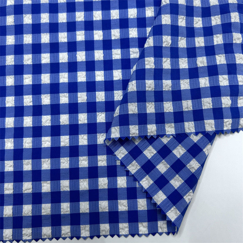 Réseau de bulles de nylon polyester 75D+70D+40D*75D+70D+40D Petites bulles soulevées sur la surface du tissu