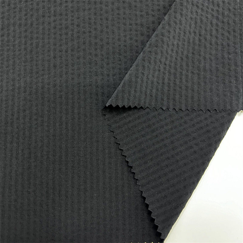 70D Nylon à quatre côtés Boule élastique bande verticale en spandex 70D+70D+40D*70D+40D La surface a une texture bosselée ressemblant à une bulle